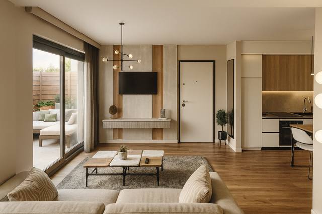 Render White Diamond: La palette naturale avvolge lo spazio con discrezione, lasciando che il legno e la luce raccontino il calore della casa. I toni chiari ampliano la percezione e permettono di inserire arredi e oggetti senza appesantire la scena. È una scelta pratica per ottenere continuità tra pavimenti, pareti e mobili nel tempo. La composizione permette di riconoscere una funzione principale senza impedire allo spazio di accogliere altri momenti della giornata. Ogni elemento contribuisce a definire l’identità della vista 7 del portfolio White Diamond.