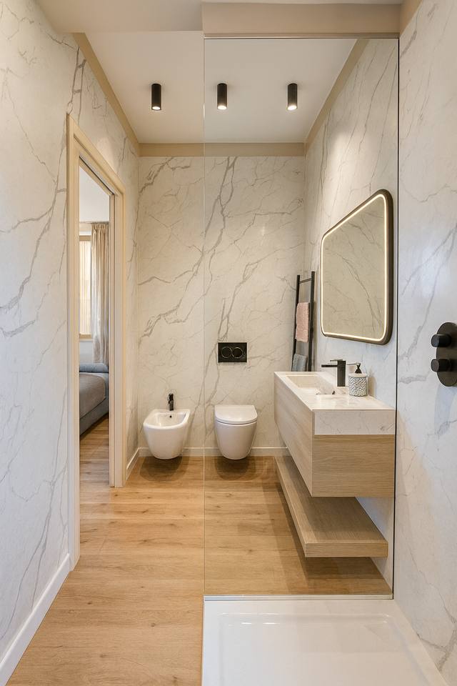 Render White Diamond: La palette naturale avvolge lo spazio con discrezione, lasciando che il legno e la luce raccontino il calore della casa. I toni chiari ampliano la percezione e permettono di inserire arredi e oggetti senza appesantire la scena. È una scelta pratica per ottenere continuità tra pavimenti, pareti e mobili nel tempo. La proporzione tra pieni e vuoti evita l’effetto affollato e rende lo spazio più flessibile per usi diversi. Ogni elemento contribuisce a definire l’identità della vista 13 del portfolio White Diamond.