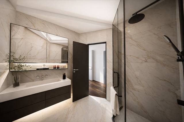 Render White Diamond: Un dialogo misurato tra materia, colore e proporzione costruisce un’atmosfera che invita a restare. Le superfici non sono soltanto decorative: riflettono, assorbono e guidano la luce nelle diverse ore del giorno. È un equilibrio utile quando si desidera un interno elegante ma non fragile o dipendente dalle mode. La luce è stata pensata per non creare riflessi fastidiosi, lasciando ogni superficie percepibile sia di giorno sia dopo il tramonto. Ogni elemento contribuisce a definire l’identità della vista 41 del portfolio White Diamond.