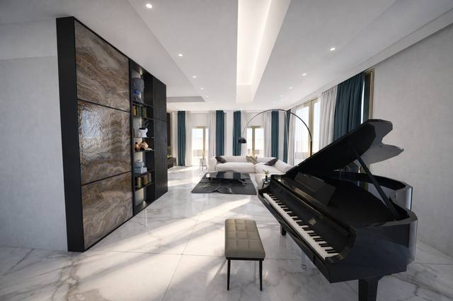 Render White Diamond: Le geometrie essenziali lasciano respirare il dettaglio, mentre le texture danno profondità allo sguardo. La composizione funziona perché ogni elemento ha un peso preciso e lascia liberi i percorsi quotidiani. Il risultato è uno spazio ordinato, più confortevole e semplice da mantenere. La soluzione è verificabile prima dei lavori attraverso campioni, planimetrie e render, riducendo correzioni costose in cantiere. Ogni elemento contribuisce a definire l’identità della vista 57 del portfolio White Diamond.