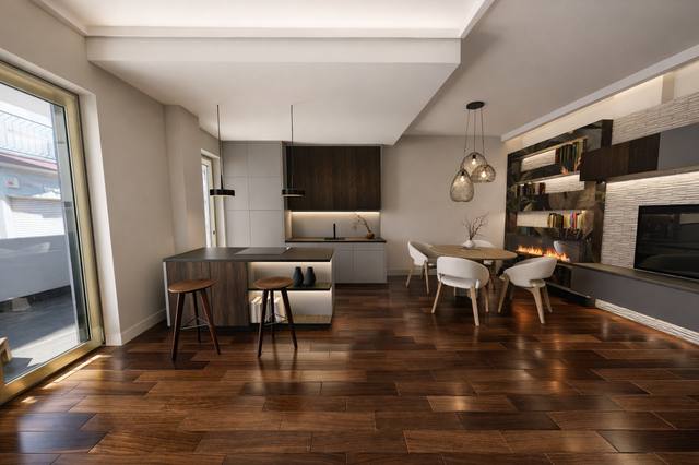 Render White Diamond: Un dialogo misurato tra materia, colore e proporzione costruisce un’atmosfera che invita a restare. Le superfici non sono soltanto decorative: riflettono, assorbono e guidano la luce nelle diverse ore del giorno. È un equilibrio utile quando si desidera un interno elegante ma non fragile o dipendente dalle mode. La luce è stata pensata per non creare riflessi fastidiosi, lasciando ogni superficie percepibile sia di giorno sia dopo il tramonto. Ogni elemento contribuisce a definire l’identità della vista 65 del portfolio White Diamond.