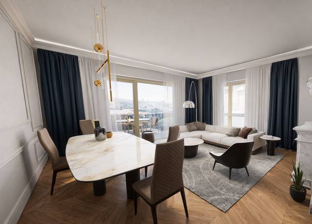 Render White Diamond: La luce radente accarezza le superfici e porta quiete nel cuore dell’ambiente. La scelta di mantenere una base cromatica controllata permette a legno, tessuti e finiture di distinguersi senza creare rumore visivo. In pratica, questa soluzione rende la stanza più facile da vivere, illuminare e completare nel tempo. La composizione permette di riconoscere una funzione principale senza impedire allo spazio di accogliere altri momenti della giornata. Ogni elemento contribuisce a definire l’identità della vista 67 del portfolio White Diamond.