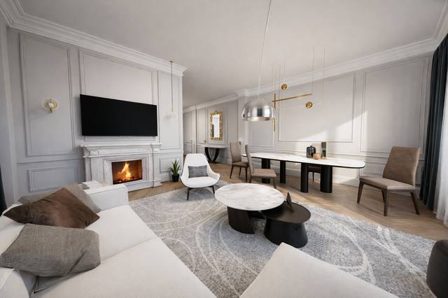 Render White Diamond: La luce radente accarezza le superfici e porta quiete nel cuore dell’ambiente. La scelta di mantenere una base cromatica controllata permette a legno, tessuti e finiture di distinguersi senza creare rumore visivo. In pratica, questa soluzione rende la stanza più facile da vivere, illuminare e completare nel tempo. La composizione permette di riconoscere una funzione principale senza impedire allo spazio di accogliere altri momenti della giornata. Ogni elemento contribuisce a definire l’identità della vista 70 del portfolio White Diamond.